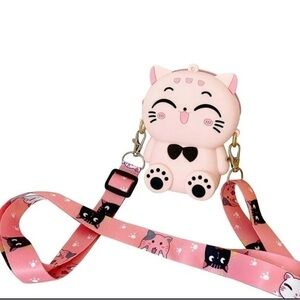 Kitty Crossbody Silicone Bag NWOT